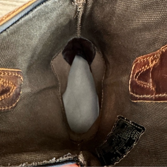 WOLVERINE Mens Brown Leather Rancher Square Toe 9 EW Wellington Steel Toe Boots - Picture 8 of 13